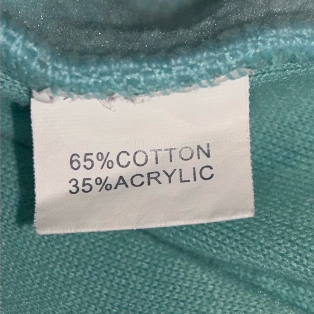 The North Face Girls Denali Fleece Jacket Size 7/8 Aqua Blue Gray Warm Zip - Picture 5 of 5